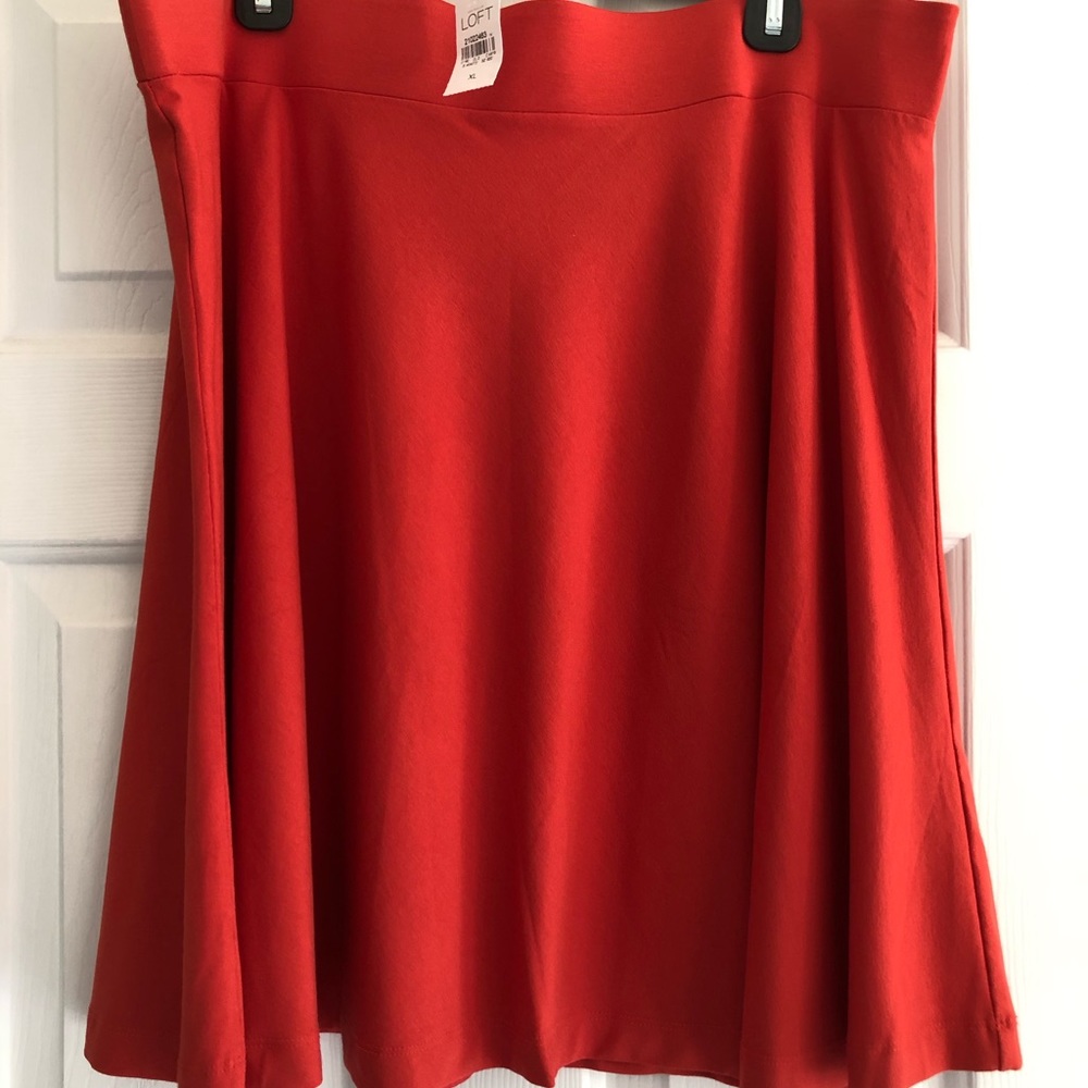 Orange circle skirt from the Loft. Size XL